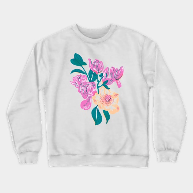 Magnolias Crewneck Sweatshirt by JordanKay